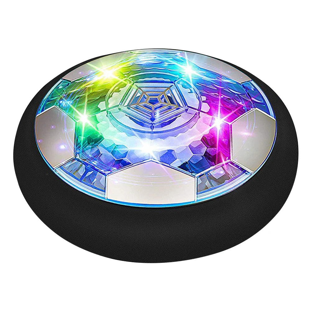 Air Floating Soccer Ball with LED Light and Foam Bumper Indoor Outdoor Soccer Ball Floating Soccer Gifts for Kids