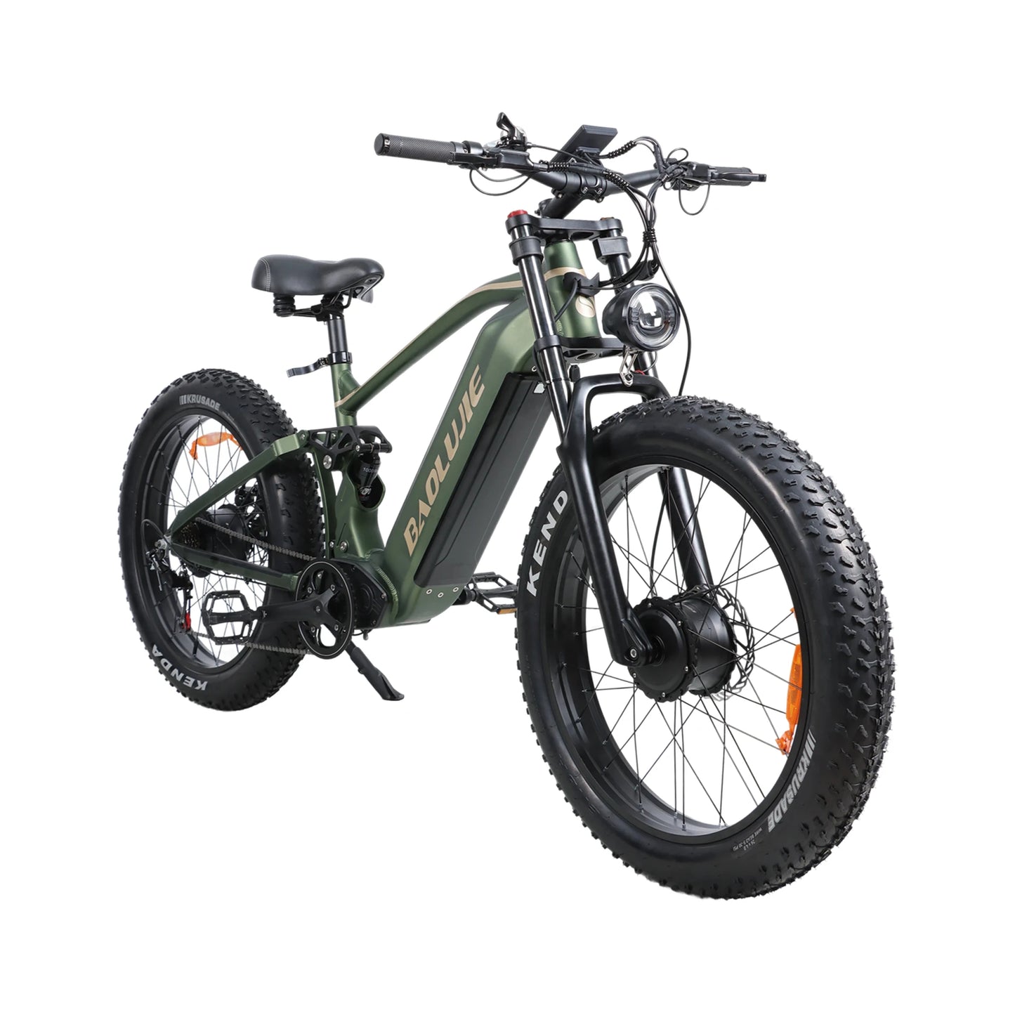 BAOLUJIE P2 Electric Bike for Adults,Long Rang 90 Miles Electric Bicycle,Peak 5000W Dual Motor 52V 23AH E bike,Max Speed 36 MPH
