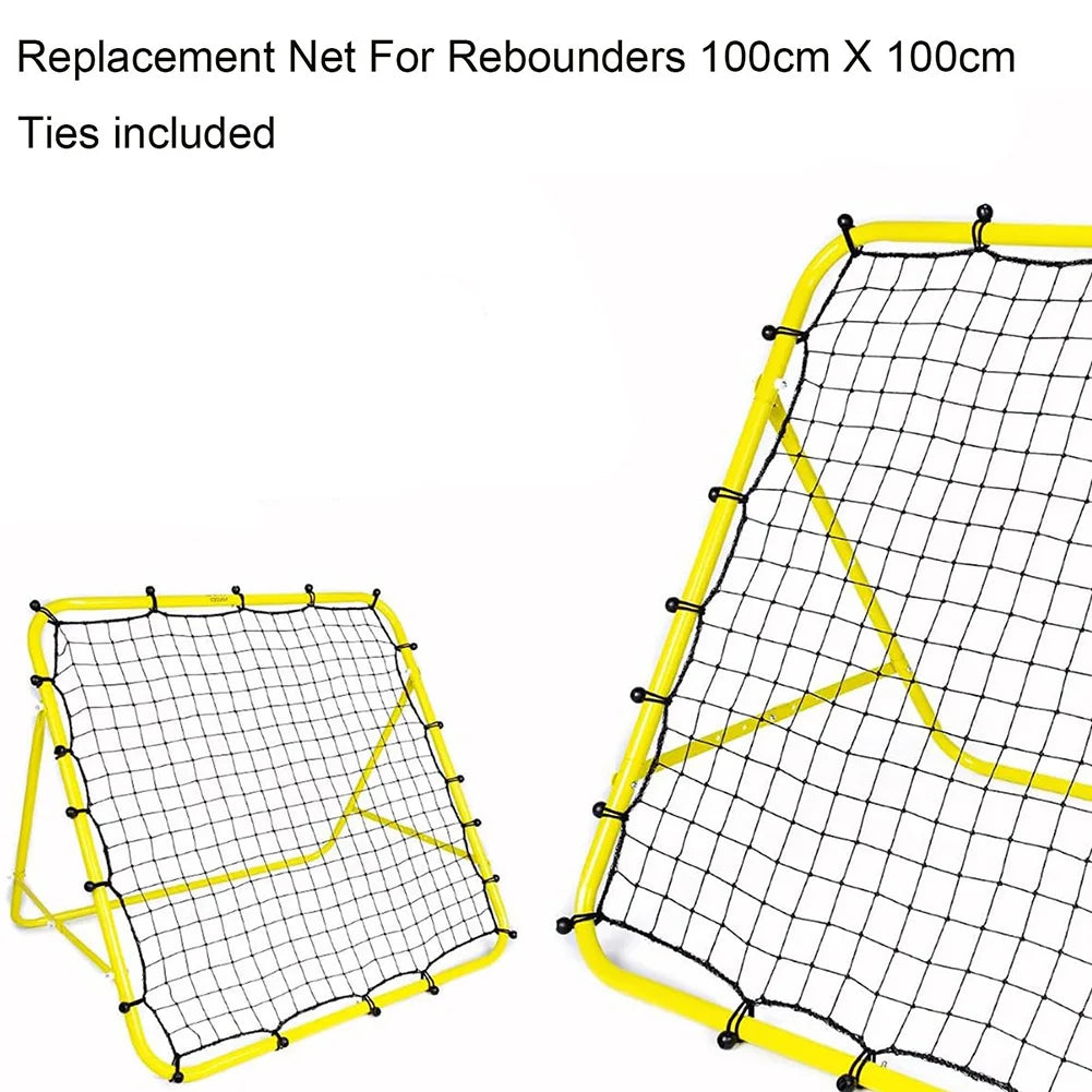Soccer Bounce Back Net with 20 Elastic Ropes Kickback Football Practice Net Rebound Net Training Aid for Kids Teens