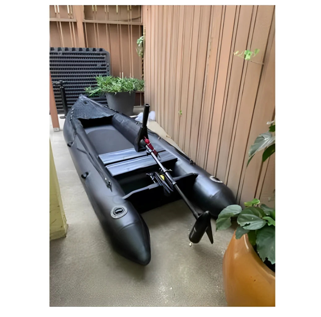Ikuby 2 Person Inflatable Fishing Kayak PVC Boat - 130 x 43 x 11.8 Inches