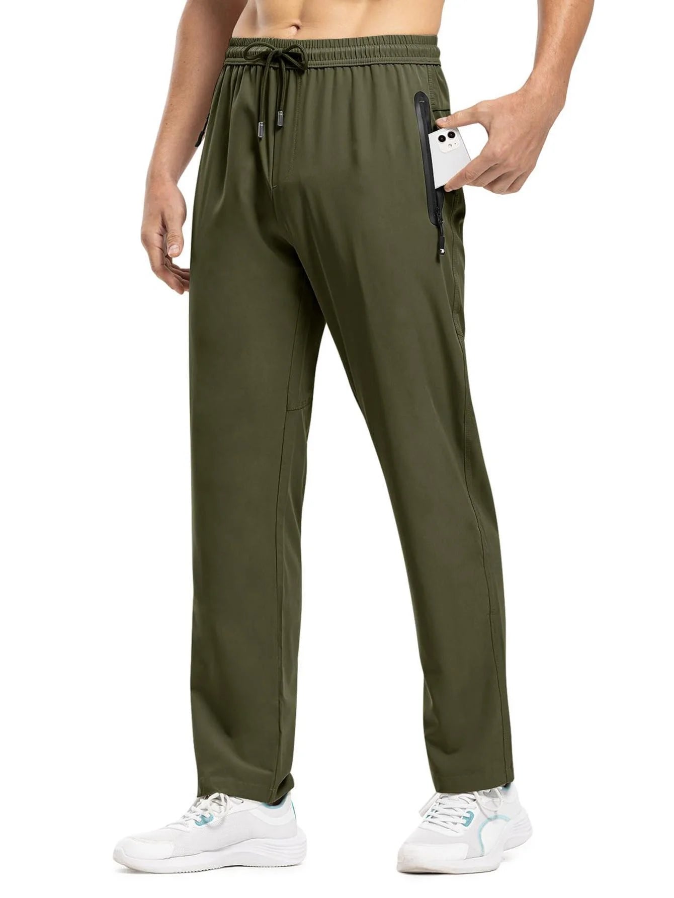 Men's Outdoor Hiking Athletic Pants, Fashionable and Casual, Quick-Dry and Breathable with Stretch, Perfect for Various Sports A