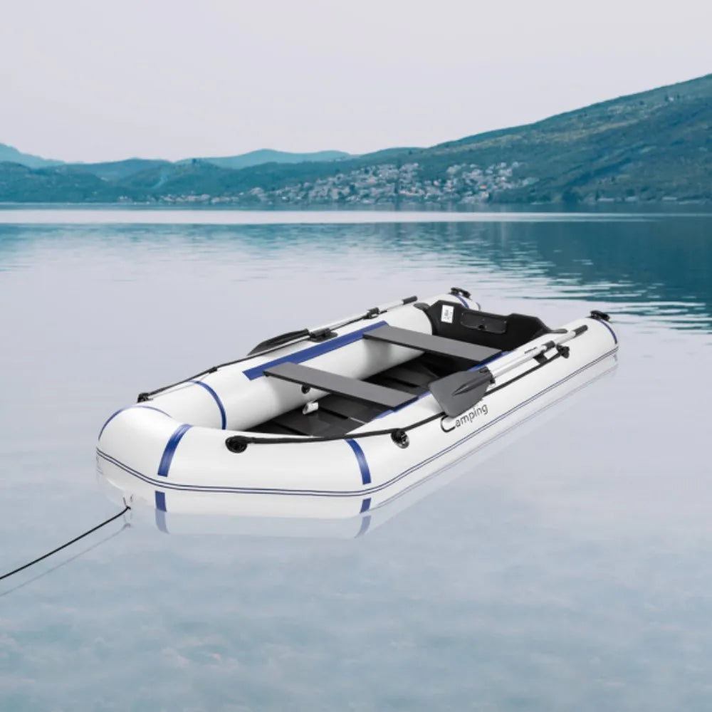 Camping Survivals 10ft PVC 330kg Water Adult Assault Boat Double rowing boat Suitable for wild fishing and diving rescue