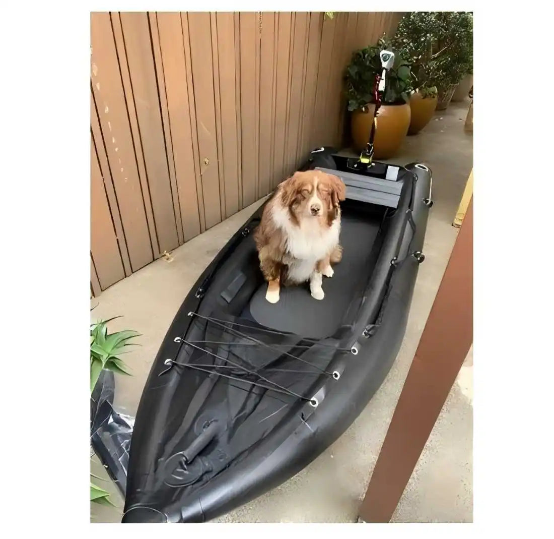 Ikuby 2 Person Inflatable Fishing Kayak PVC Boat - 130 x 43 x 11.8 Inches