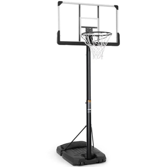 Basketball Hoop Outdoor 6.7FT10FT Adjustable 44 Inch Backboard Portable Basketball Hoop Basketball Goal with Sandbag Basketball