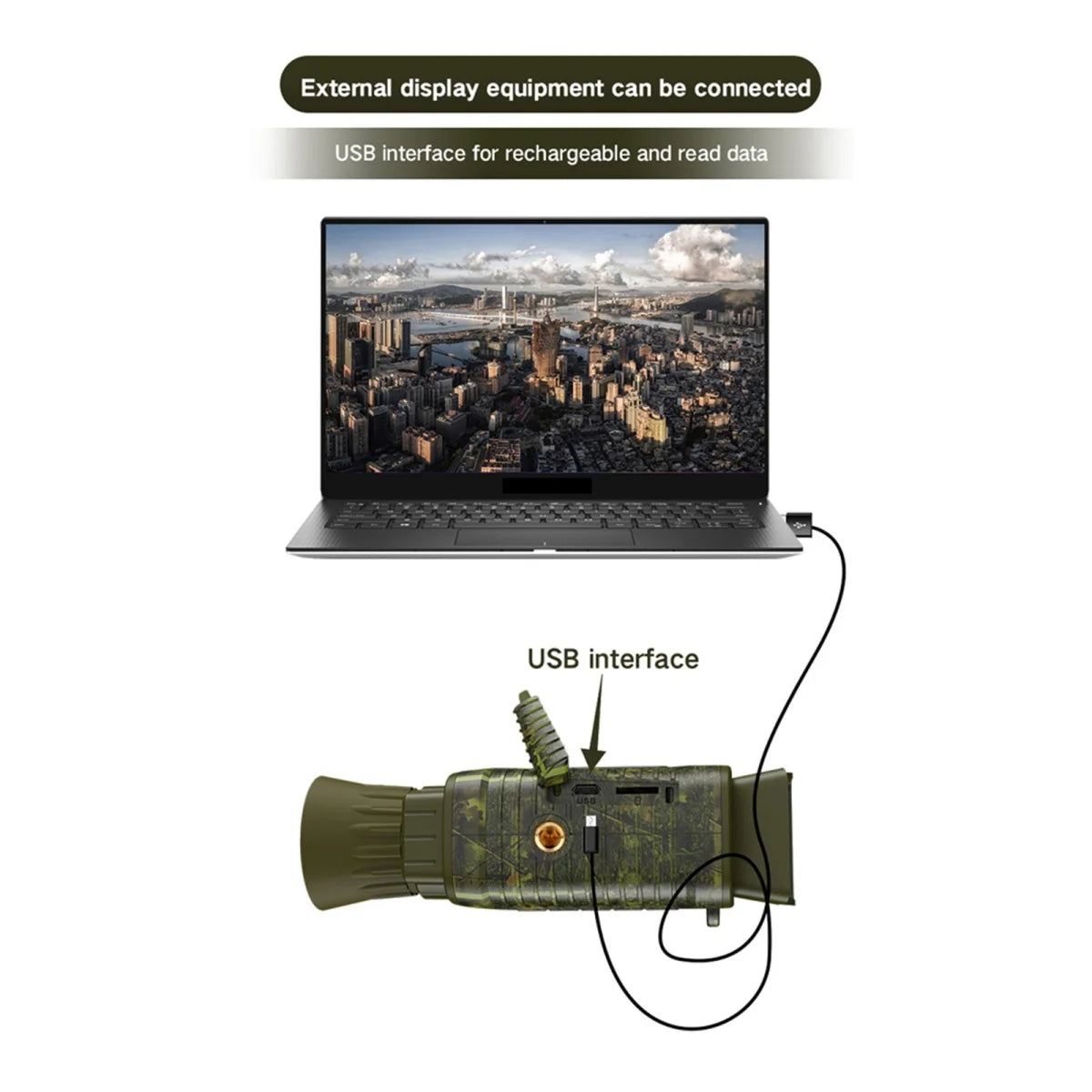 Night Vision Goggles,4K 984ft 7 Level Digital Night Vision Monocular for Dark,Rechargeable Travel Infrared Monoculars