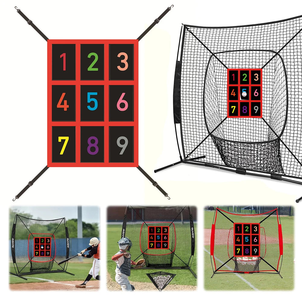 Baseball Softball Practice Net with Bonus Strike Zone Target Batting Net Baseball Backstop Net for Hitting Pitching Catching
