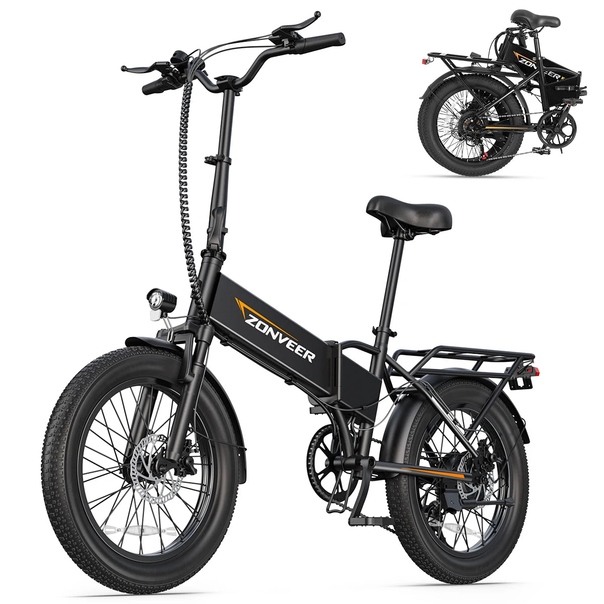 【1 Year Warranty】A20 Electric Bicycle 1200W Peak Motor 48V10.4AH Lithium Battery Electric Bike 20*3.0 Inch Fat Tire E-bike UL284