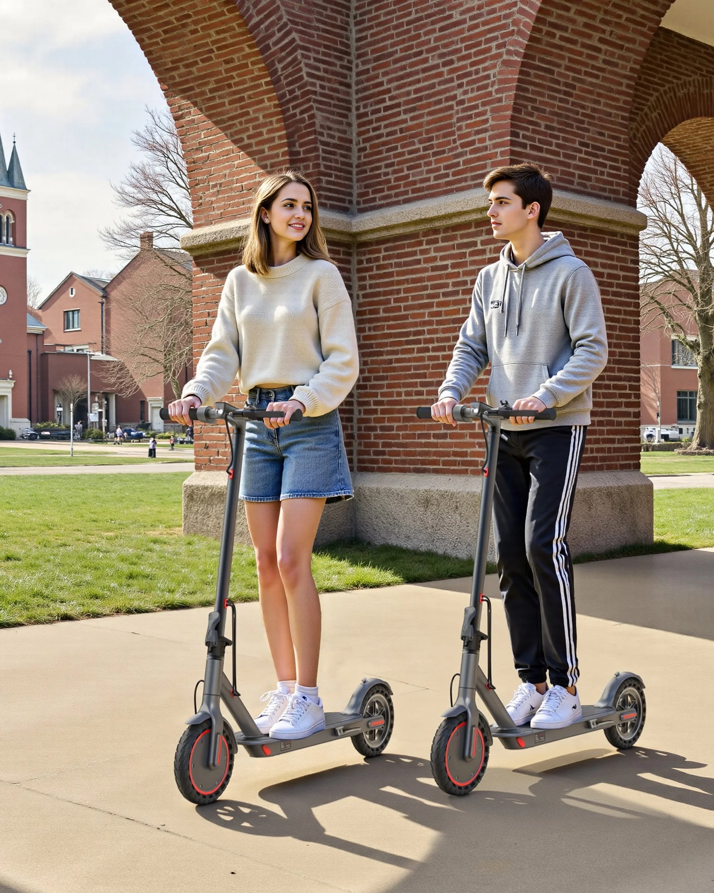 LADPED LP40 Electric Scooter 350W 19mph APP Smart Control 4 Speed Modes Foldable Electric Scooter 16miles Max Range for Adult