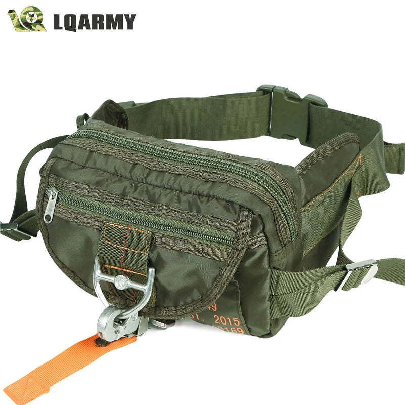 Men Waist Bag Tactical Military Fanny Pack Outdoor Belt Bag Motorcycle  Rider Camping Bags Hunting Hiking Climbing Crossbody Bag