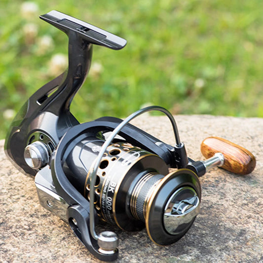 Spinning Reel Ultra Smooth Powerful Freshwater Fishing Reels 13 Bearings Long Cast Offshore Trolling Reel for Bass Pike Fishing