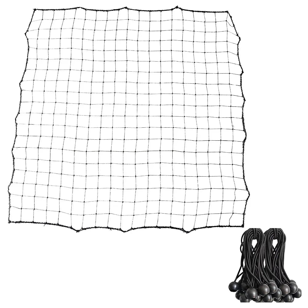 Soccer Rebounder Net with 20 Elastic Ropes Kickback Football Practice Net Target Goal Net Beginner Training Aid