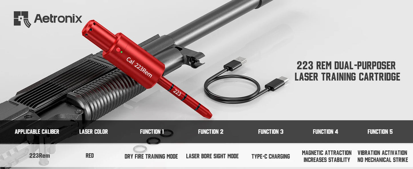 223REM multifunctional magnetic red green light trainer, dual-purpose for training and calibration