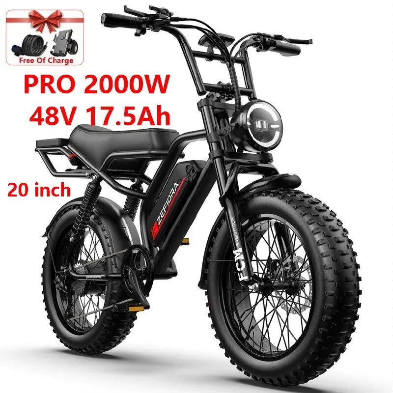 New 14 20 Inch Motorized Bicycle,1000w 2000w 48v 10ah 15ah 17.5ah 20ah Battery Capable Of Climbing 45° Slope,for Electric Bike