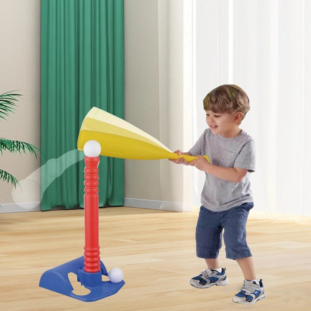 Funny Kids Baseball Bat Tee Ball  Includes 2 Balls Kids Baseball Sports  Set for Kids 3-5 for Toddlers Boys and Girls