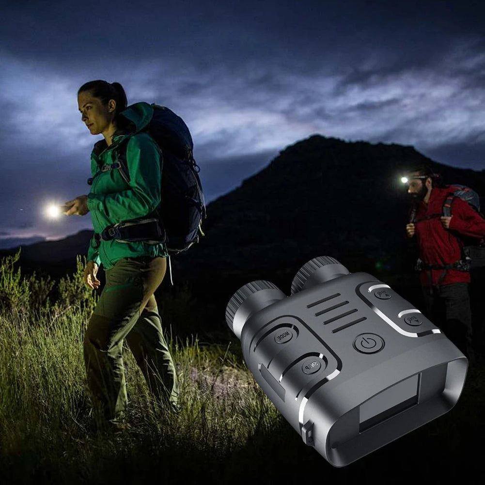 HD 1080P Night Vision Goggles 2.4-Inch Screen Infrared Digital Binoculars 5X Digital Zoom 300M Full Dark Viewing 7-Level I