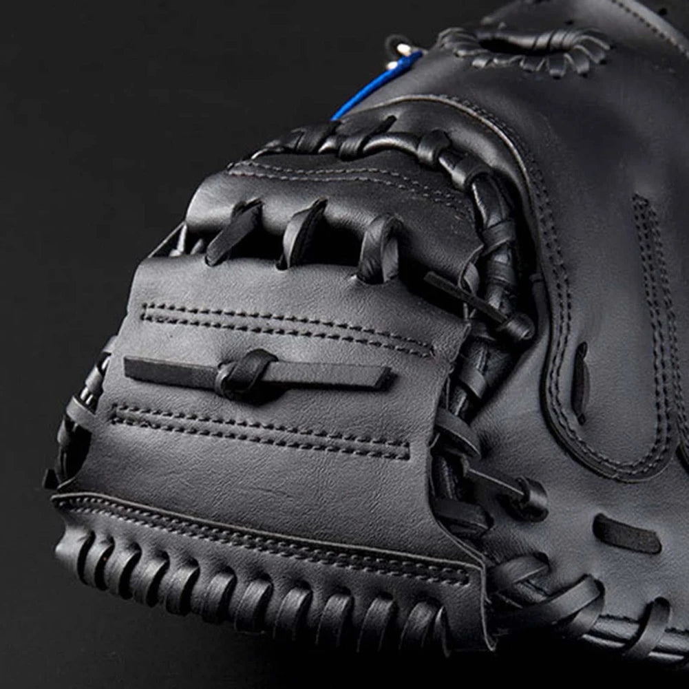 Baseball Glove PU Leather Baseball Mitt Wear-resistant Baseball Fielding Glove Beginner Play Training for Youth Adults Practice