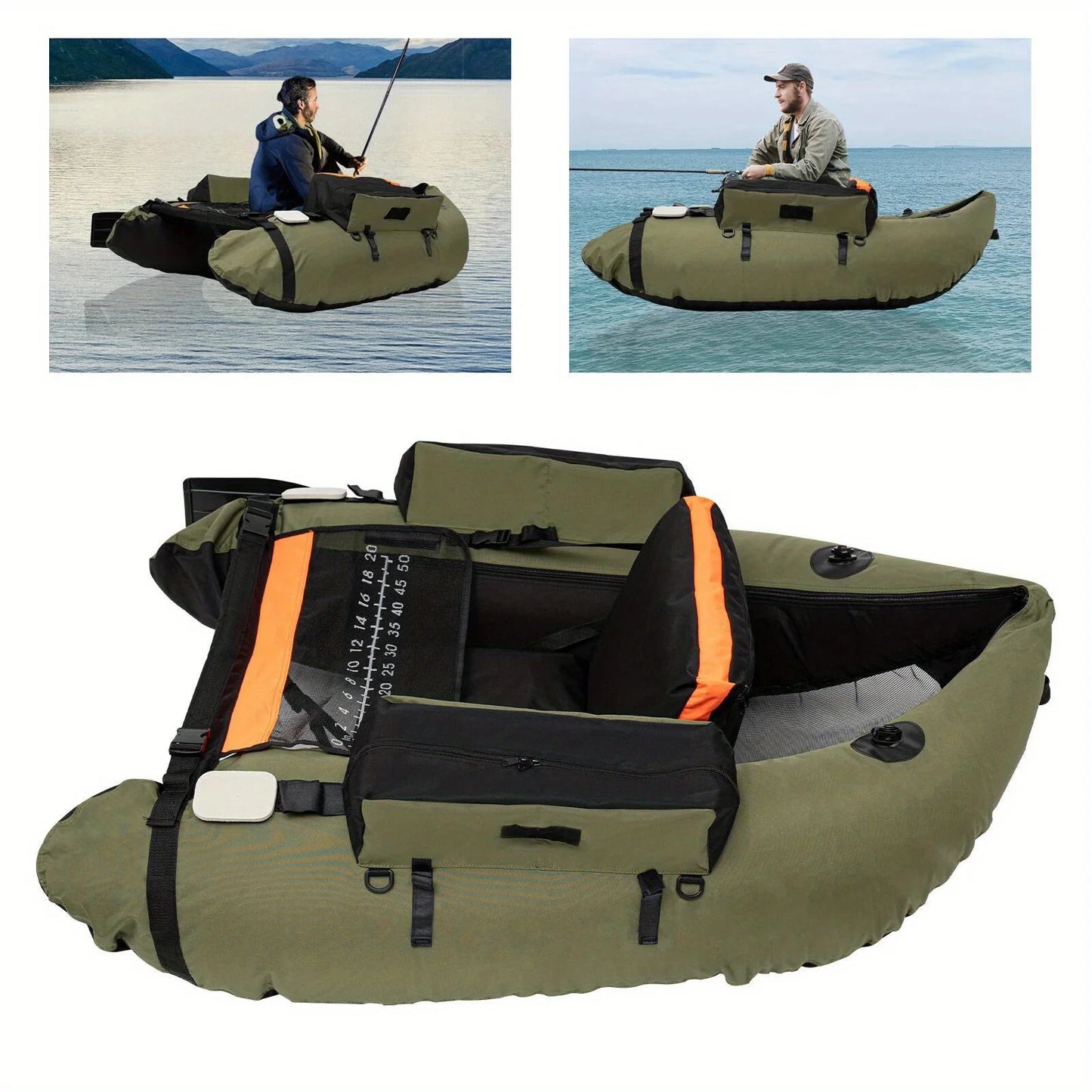Adjustable Kayak Backrest (90°-180°) | 286 lb Capacity | Heavy-Duty for Kayak Fishing on Lakes & Rivers | Portable & Sturdy