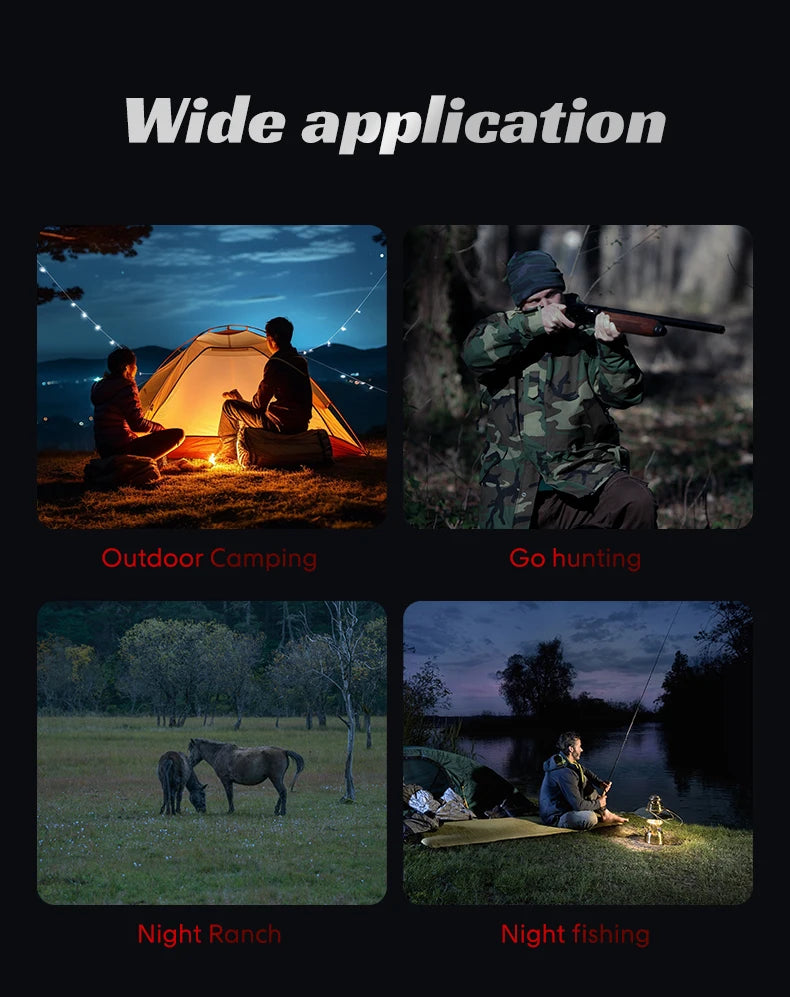 Night Vision Goggles 1080P Night Vision Binoculars with 10000mAh 10X Digital Zoom 800M Full Dark Viewing Video Record forHunting