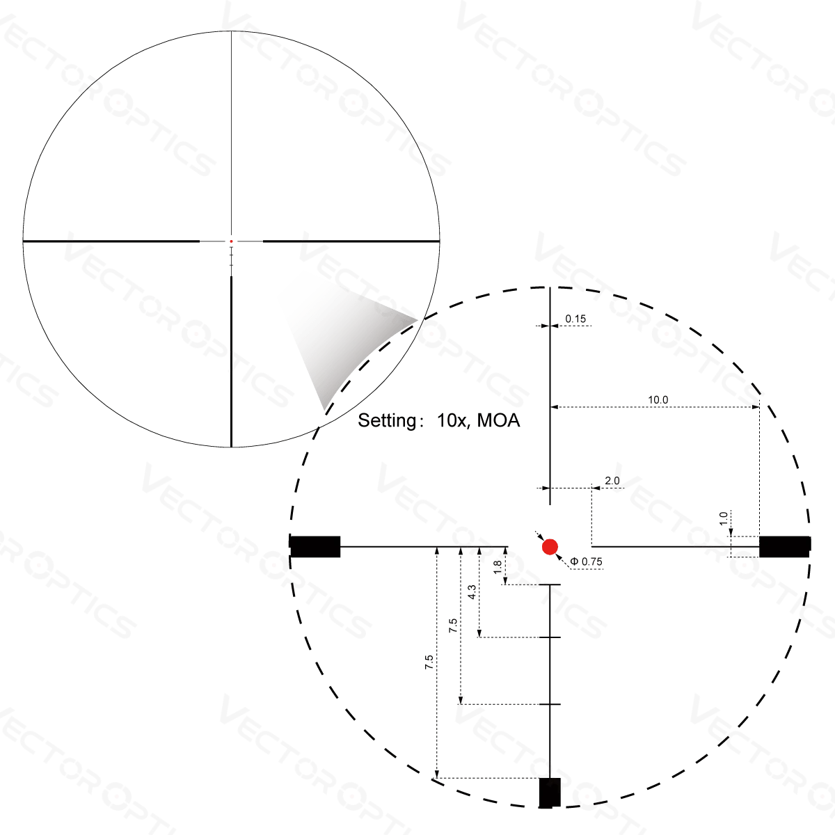 Vector Optics Hugo 6-24x50GT SFP Riflescope | BDC Reticle | 1/4 MOA Turret Lock Adjustment | Varmint Hunting | 1 Inch Tube