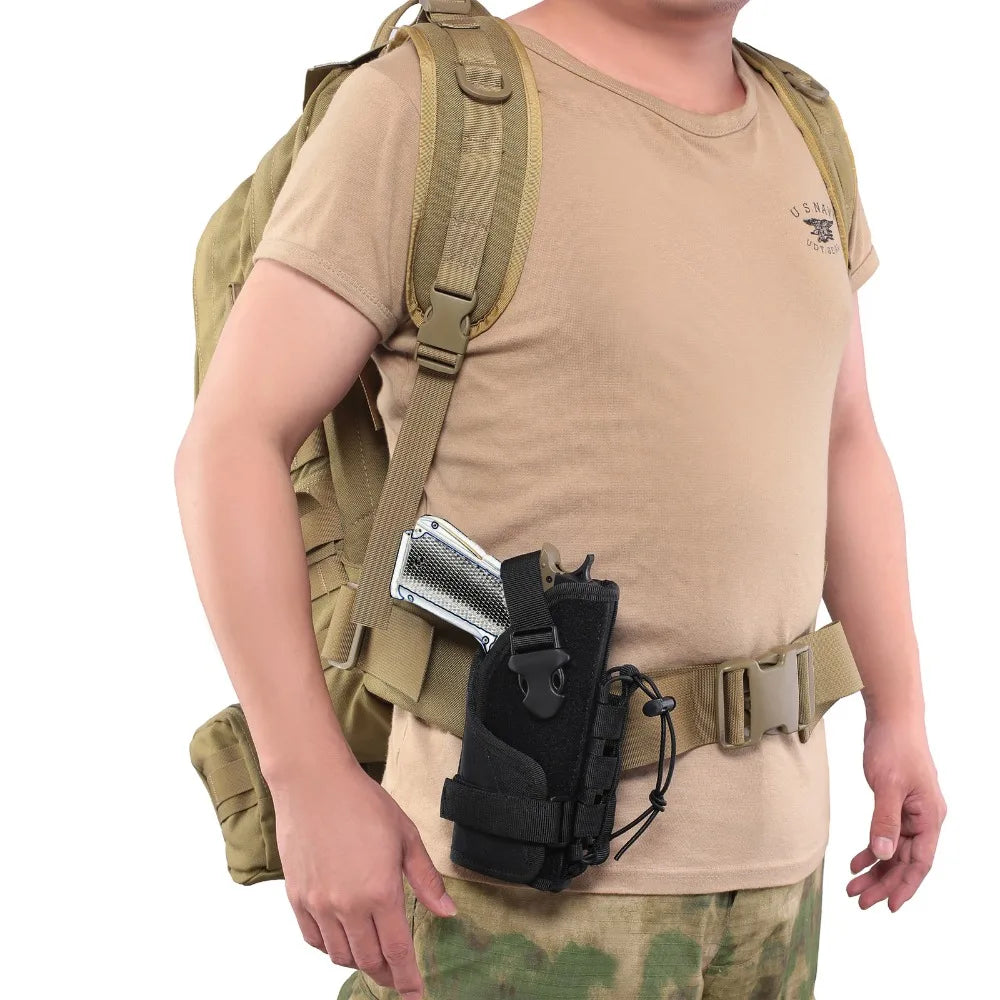 Universal Tactical Molle Pistol Holster Adjustable Handgun Molle Belt Holster Military Gun Holster Concealed Carry Pistol Pouch