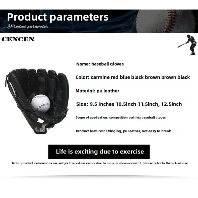 Softball Baseball Gloves Children and Teenagers Adult Full Infield Pitcher Baseball Gloves