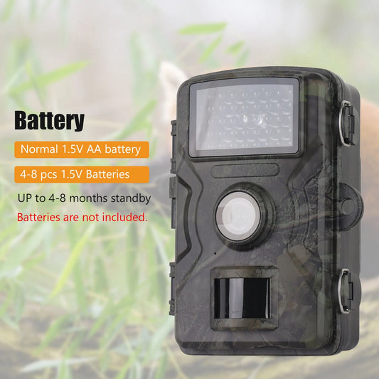 1080P Hunting Camera 2.0in LCD 16MP Infrared Night Vision Mobile Monitoring IP66 Waterproof Trail Camera