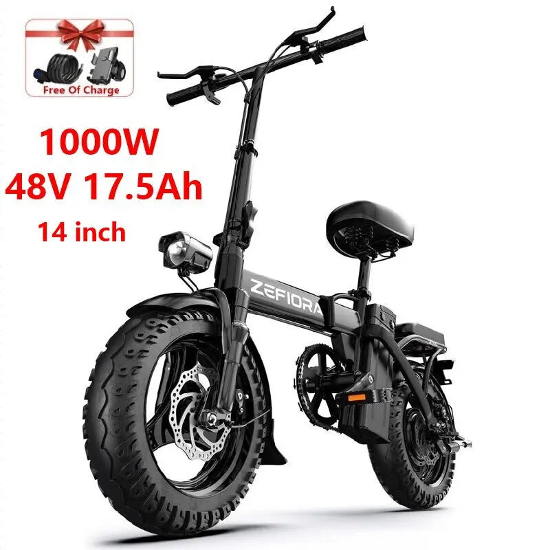 New 14 20 Inch Motorized Bicycle,1000w 2000w 48v 10ah 15ah 17.5ah 20ah Battery Capable Of Climbing 45° Slope,for Electric Bike