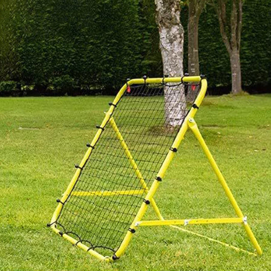 Soccer Rebounder Net with 20 Elastic Ropes Kickback Football Practice Net Target Goal Net Beginner Training Aid