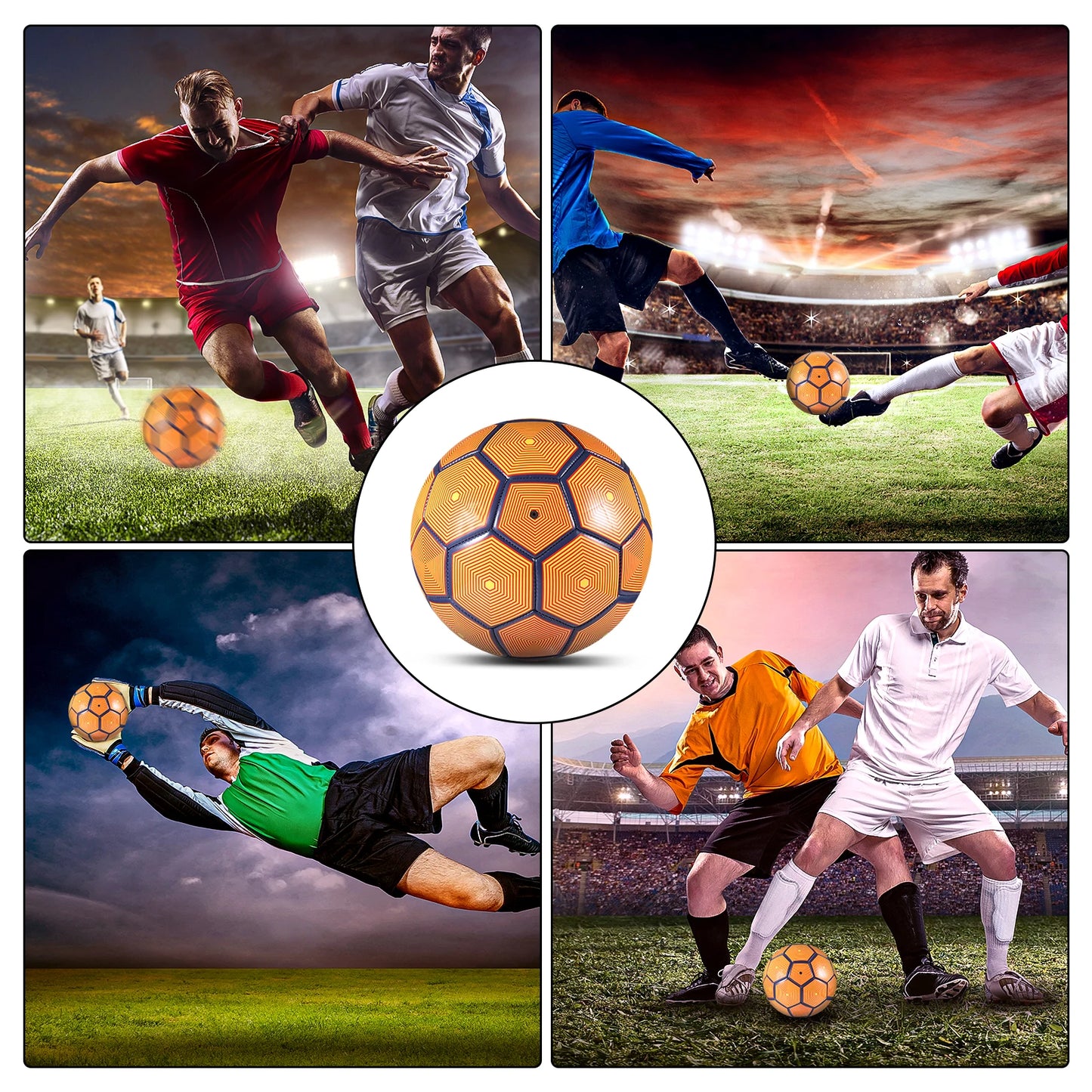 Versatile Usage Soccer Ball For Kids Training Size 5 Training Ball Inflatable Children Seamless
