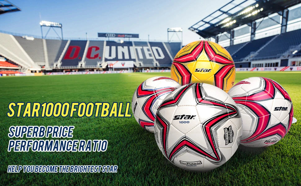 Soft PU Leather Soccer Ball Size 5 Indoor Outdoor Team Sports Training Practicing Game Match Soccer Ball Gift for Adult Youth