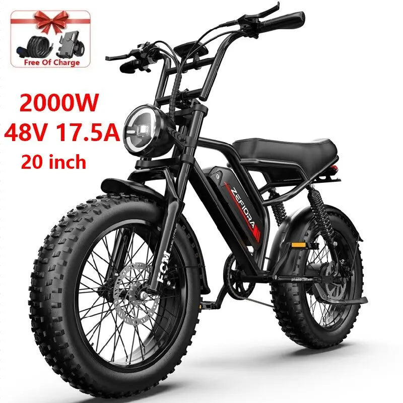 New 14 20 Inch Motorized Bicycle,1000w 2000w 48v 10ah 15ah 17.5ah 20ah Battery Capable Of Climbing 45° Slope,for Electric Bike