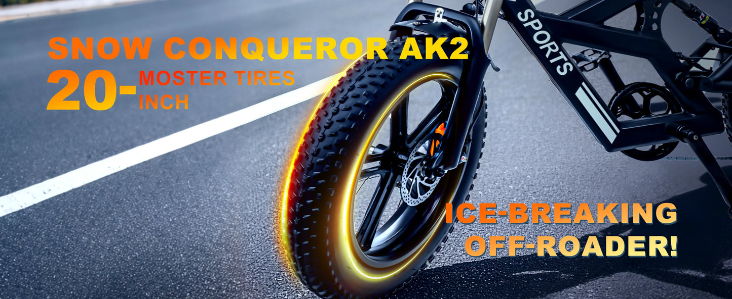 Electric Bicycle 1000W Peak Motor 35MPH Snow Electric Dirt Bike 75Miles Full Suspension 20''*4.0 Fat Tire Mountain E-bike