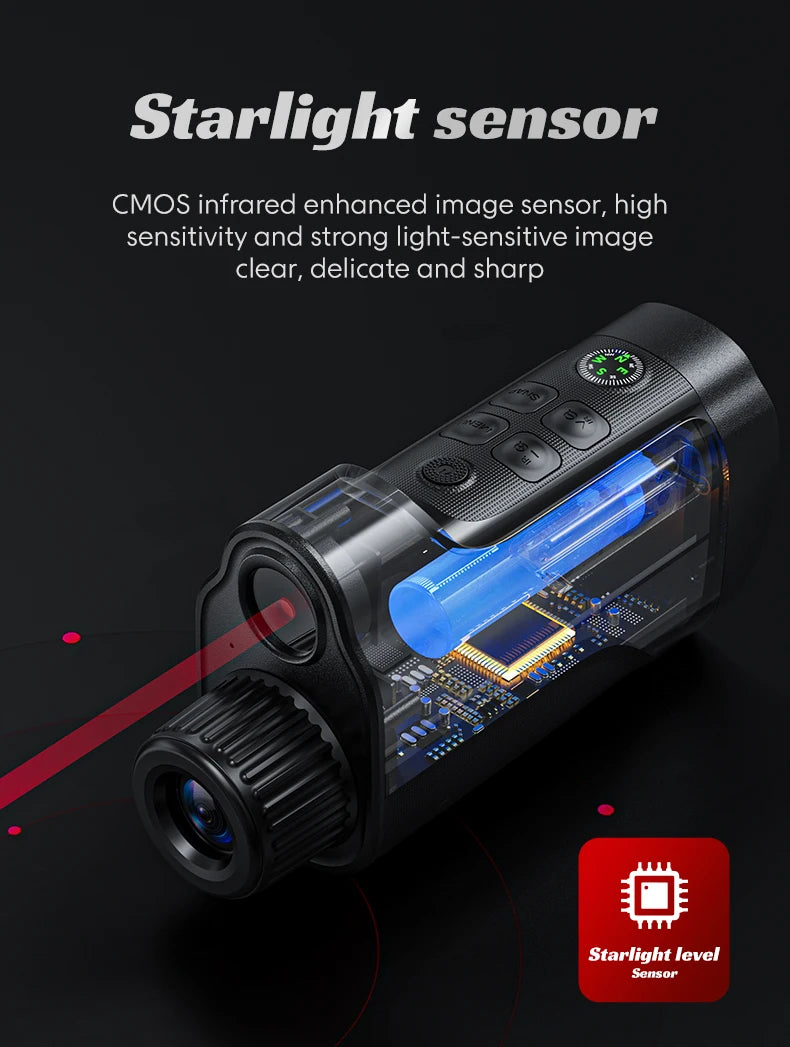 Night Vision Goggles 1080P Night Vision Binoculars with 10000mAh 10X Digital Zoom 800M Full Dark Viewing Video Record forHunting