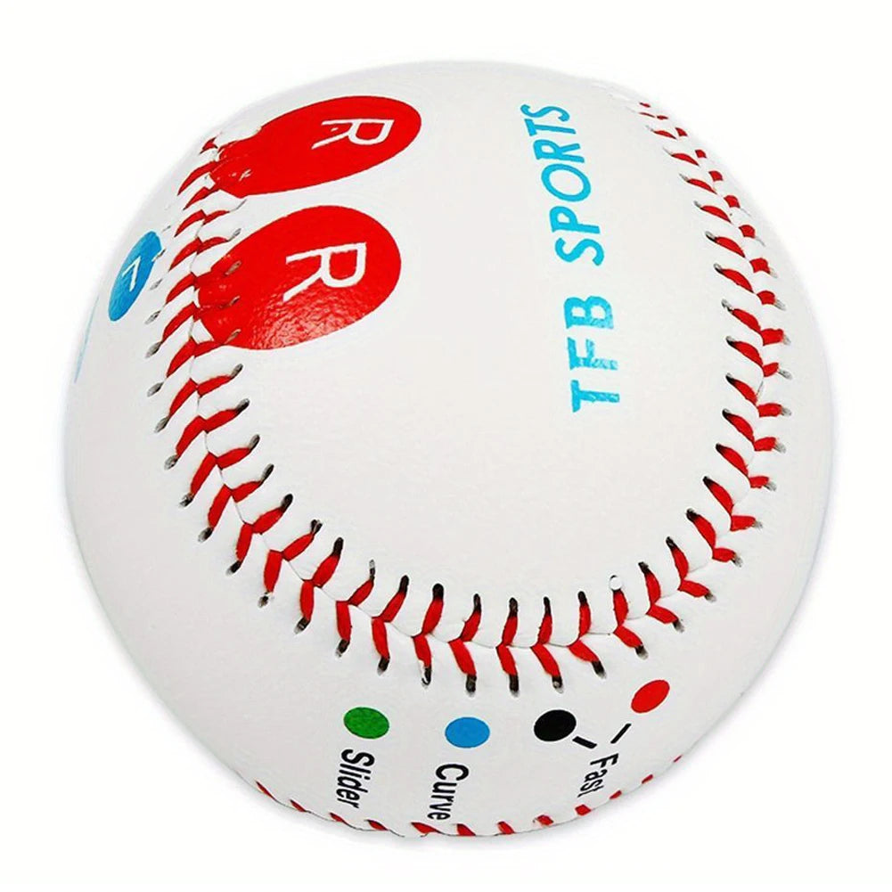 9 Inch Pitch Training Baseball with Finger Placement Markers Competition Training Baseball PVC for Adults Baseball Fans