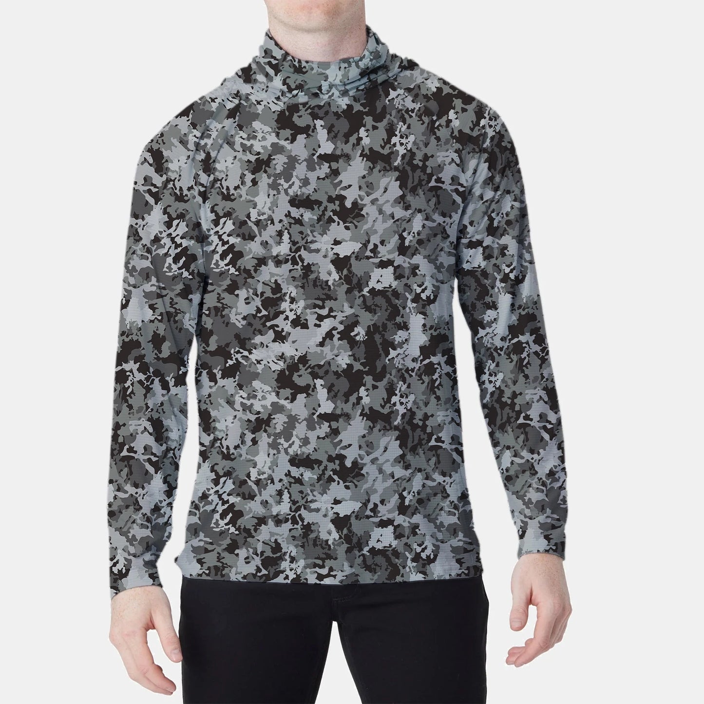 Fishing Hoodie Sailing Shirt Men Long Sleeve Sun Protection Hunting Jersey Camisa De Pesca Performance Fish Gear Beach Tops Wear