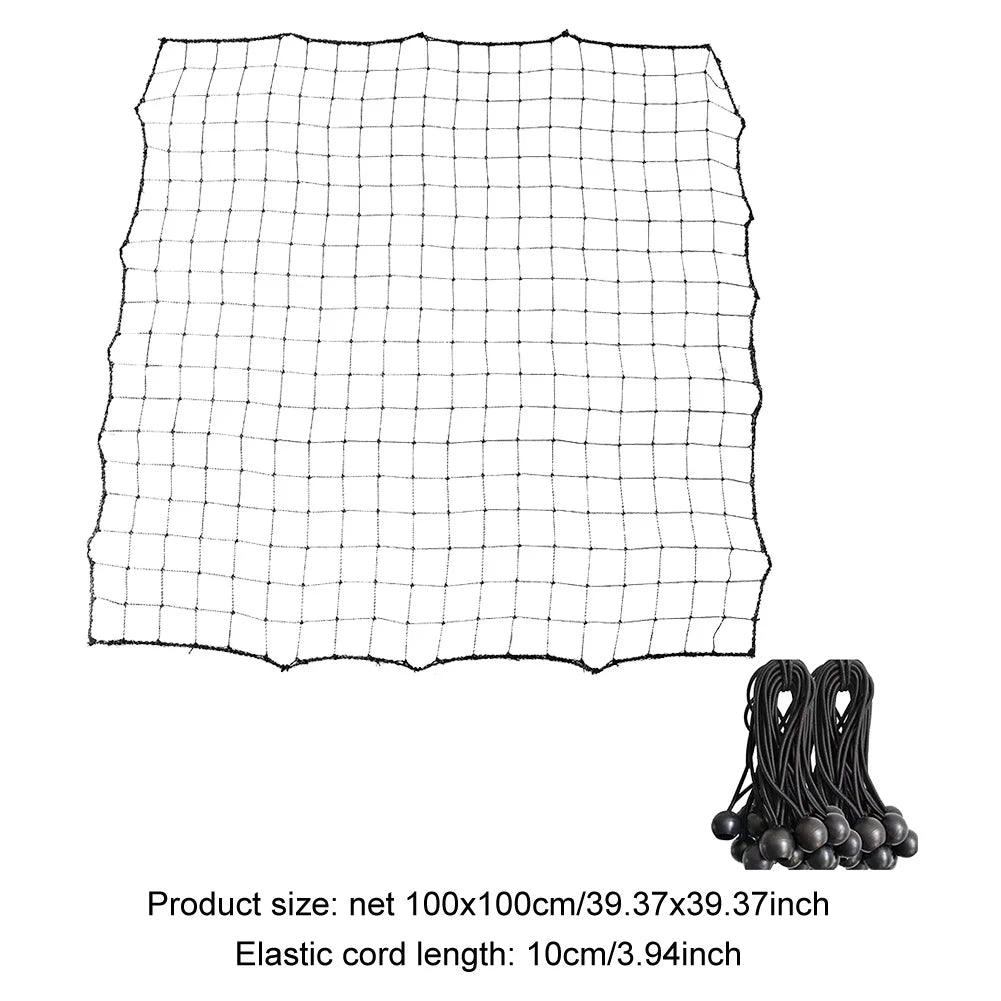 Soccer Rebounder Net with 20 Elastic Ropes Kickback Football Practice Net Target Goal Net Beginner Training Aid