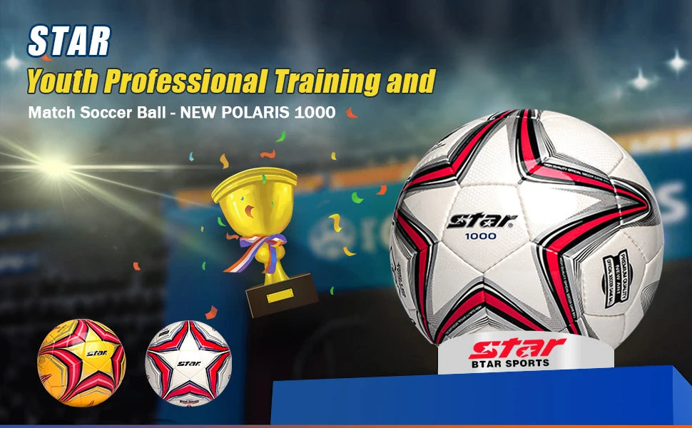 Soft PU Leather Soccer Ball Size 5 Indoor Outdoor Team Sports Training Practicing Game Match Soccer Ball Gift for Adult Youth