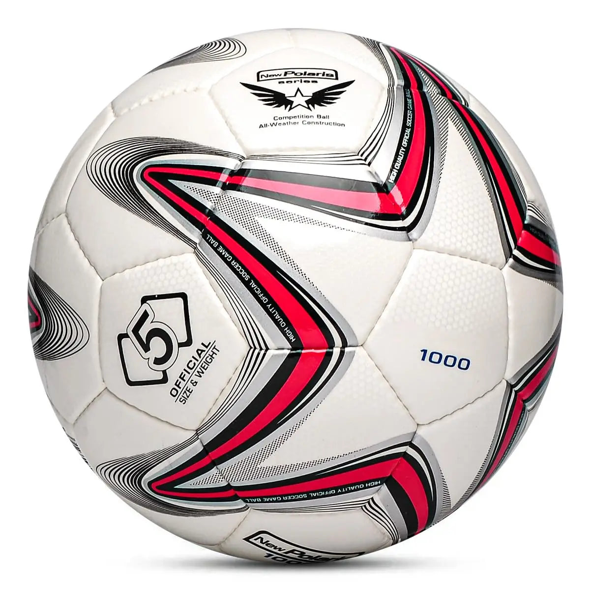 Soft PU Leather Soccer Ball Size 5 Indoor Outdoor Team Sports Training Practicing Game Match Soccer Ball Gift for Adult Youth