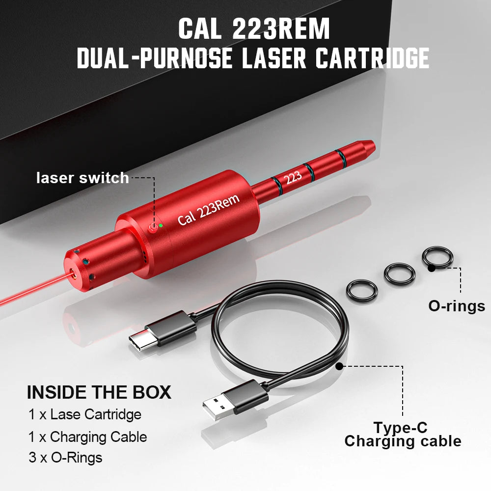223REM multifunctional magnetic red green light trainer, dual-purpose for training and calibration