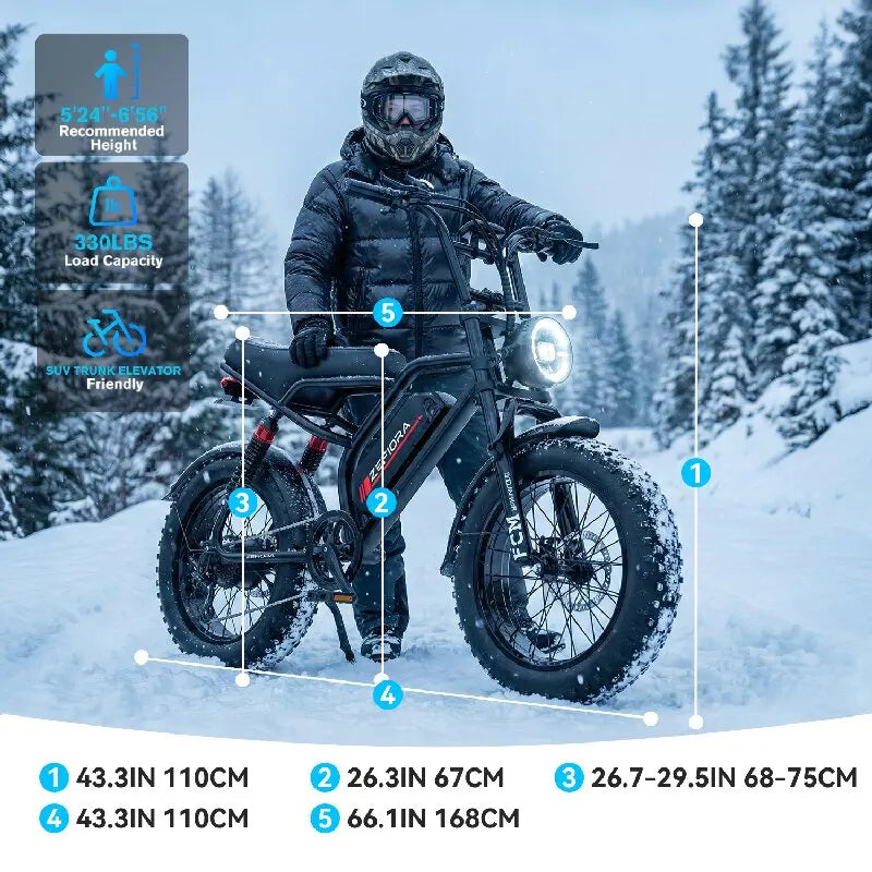 New 14 20 Inch Motorized Bicycle,1000w 2000w 48v 10ah 15ah 17.5ah 20ah Battery Capable Of Climbing 45° Slope,for Electric Bike