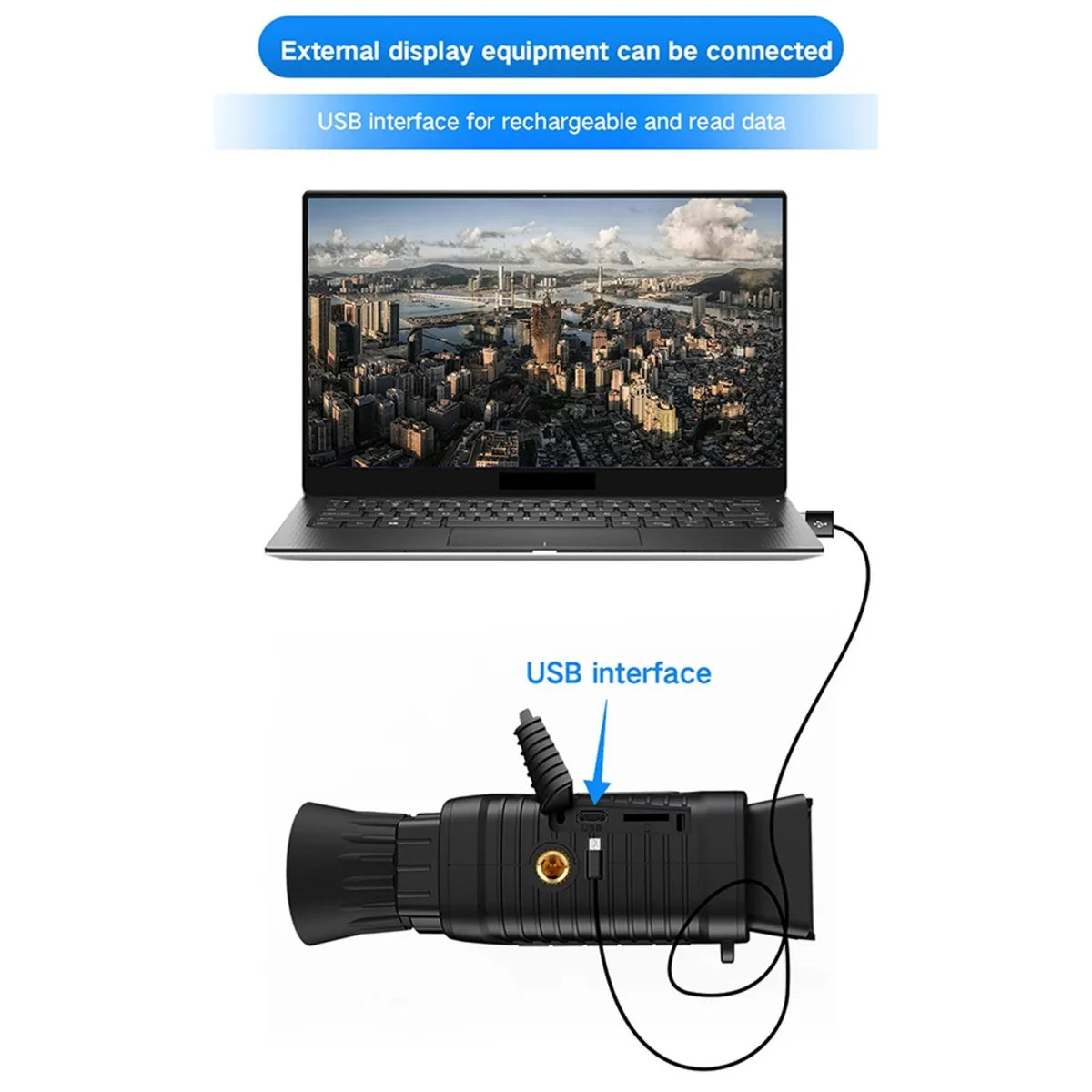 Night Vision Goggles,4K 984ft 7 Level Digital Night Vision Monocular for Dark,Rechargeable Travel Infrared Monoculars