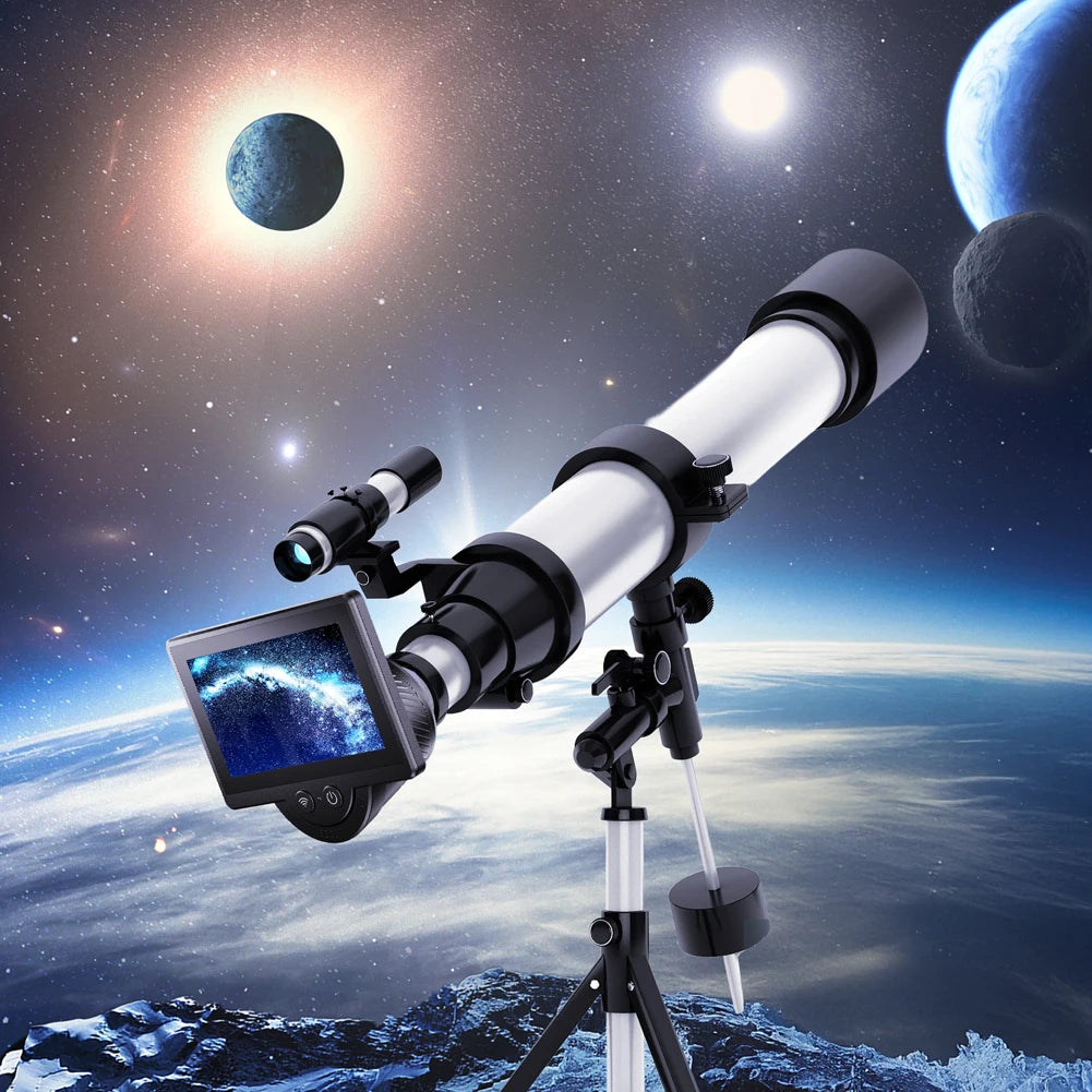 WiFi Electronic Eyepiece 1080P Telescope Camera Eyepiece with 4.3 Inch IPS Screen Digital Eyepiece for Astronomical Telescope