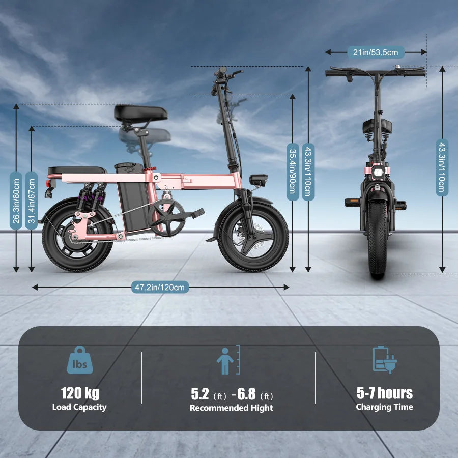 EU Warehouse Electric Bike Bicycle Exercise Electric City Bike E Bike TOOFLY Folding Ebike 250W