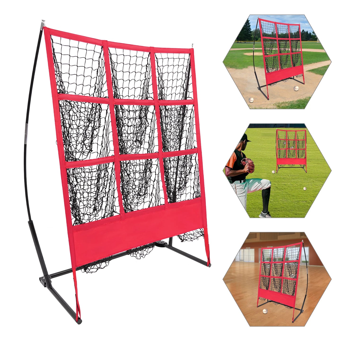 Indoor and Outdoor Baseball Practice Net, Baseball Training Net, Baseball Throwing Net