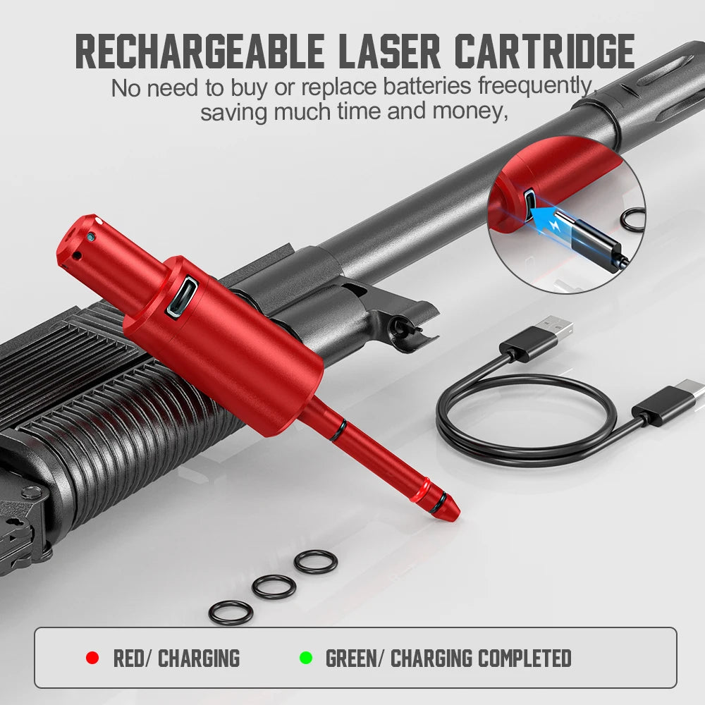 22LR dual-purpose magnetic suction laser training bullet, red dot laser training bullet, dry powder laser training bullet