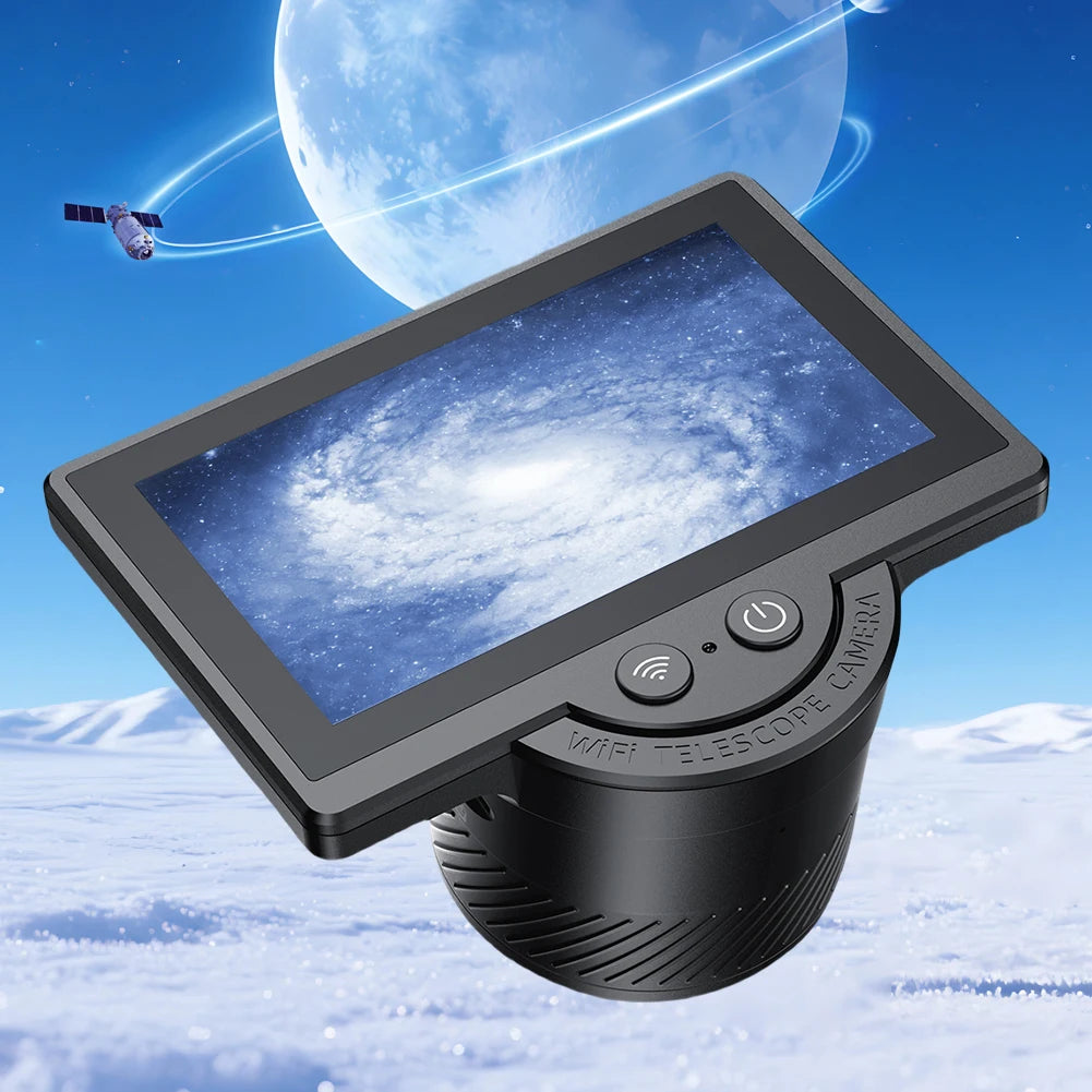 WiFi Electronic Eyepiece 1080P Telescope Camera Eyepiece with 4.3 Inch IPS Screen Digital Eyepiece for Astronomical Telescope