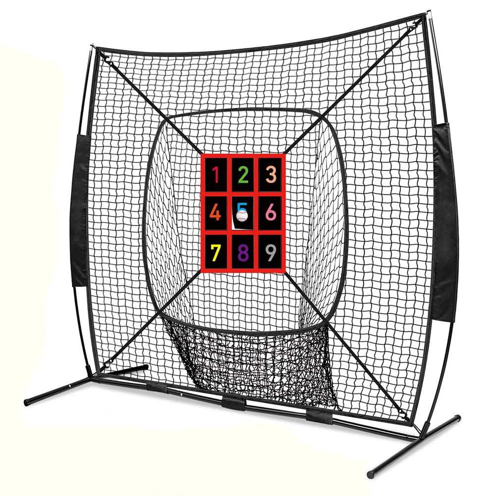 Baseball Softball Practice Net with Bonus Strike Zone Target Batting Net Baseball Backstop Net for Hitting Pitching Catching