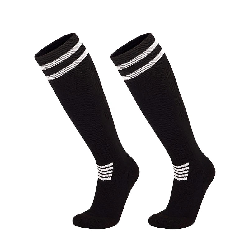· Free returns  within 90 days, no questions asked Adult Youth KidsTowel Bottom Nylon Soccer Socks Breathable Knee High Training