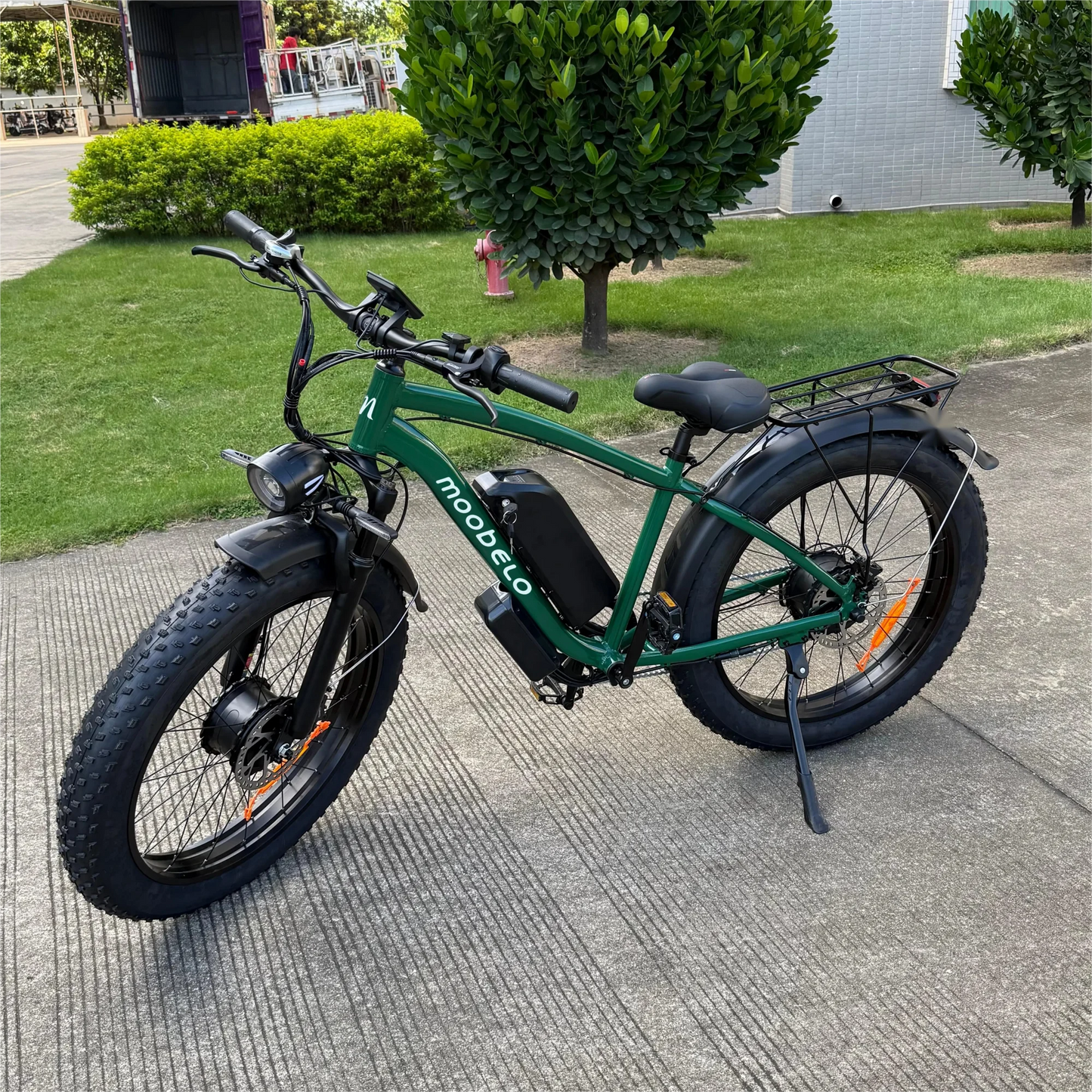 Moobelo M1 48V 2000W Dual Motor E-Bike 26" Fat Tires Front Suspension | CE Certified Ideal for US Snow/Beach/Urban Riding EBike