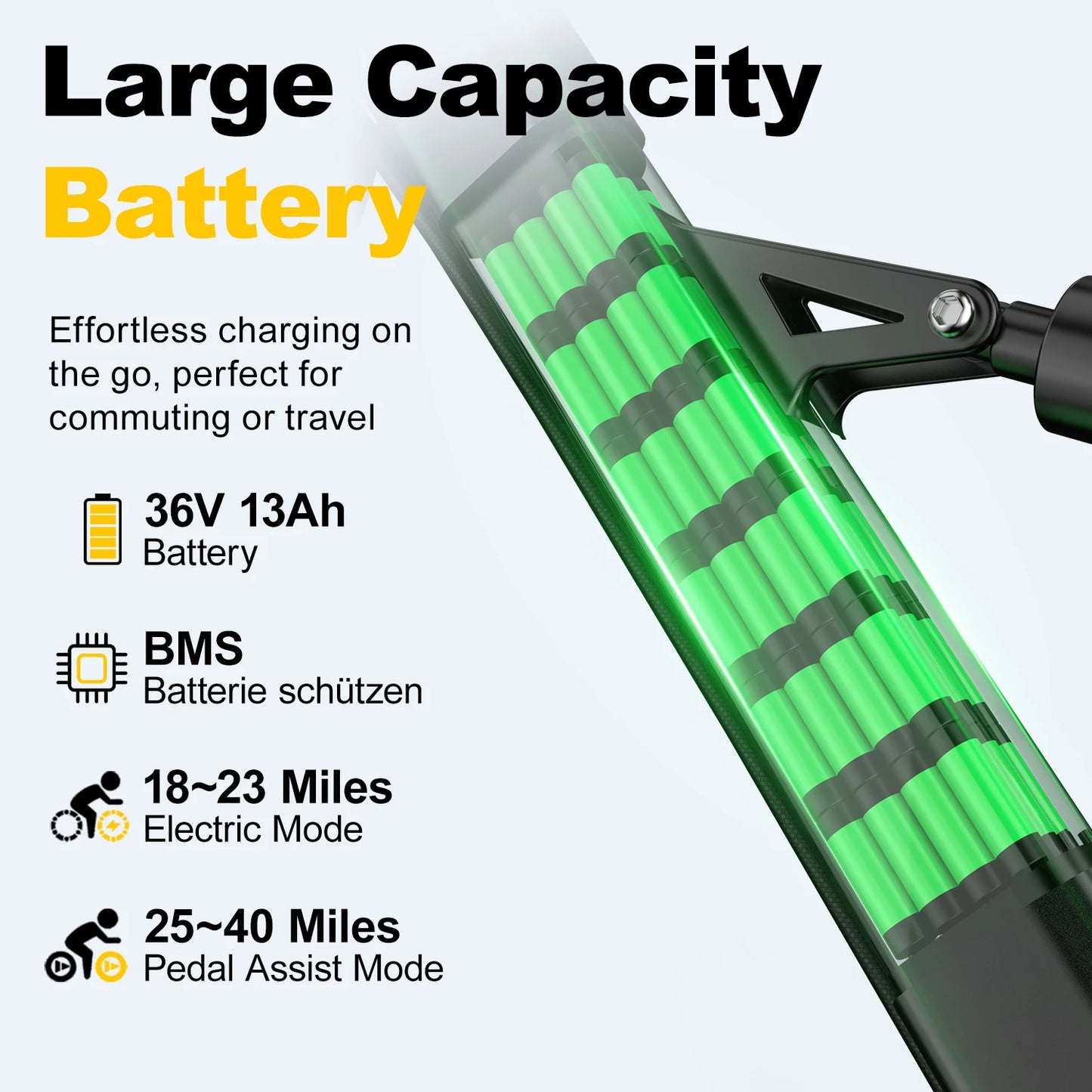 Aairsk F1 Adult Mountain Ebike 748W Motor 36V 13Ah Battery Urban Electric Bicycle 26*1.95" Tire Dual Suspension Electric Bike